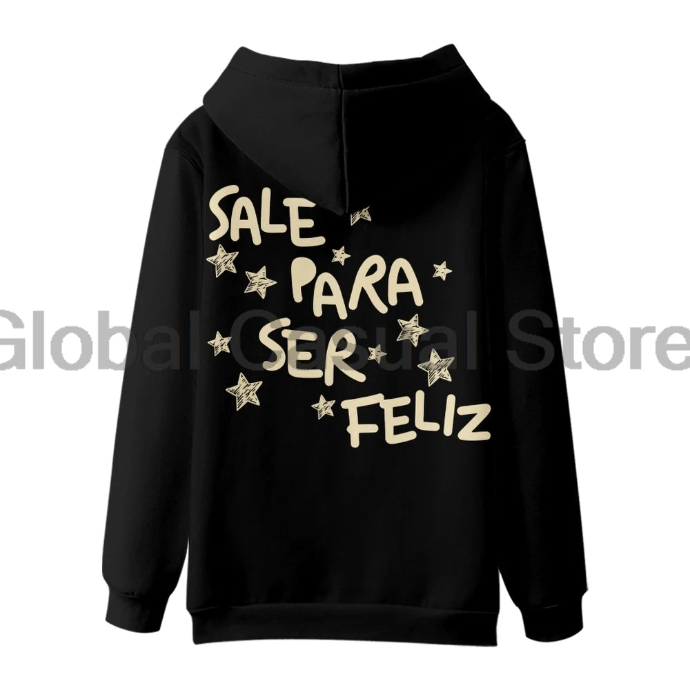 Ivan Cornejo Sale Para Ser Feliz Merch Hoodie 2025 Mirada Tour Long Sleeve Streetwear Women Men Hooded Sweatshirts