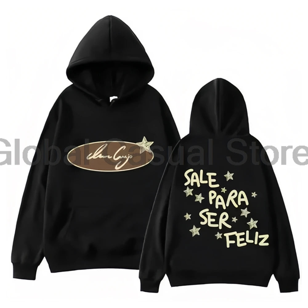 Ivan Cornejo Sale Para Ser Feliz Merch Hoodie 2025 Mirada Tour Long Sleeve Streetwear Women Men Hooded Sweatshirts