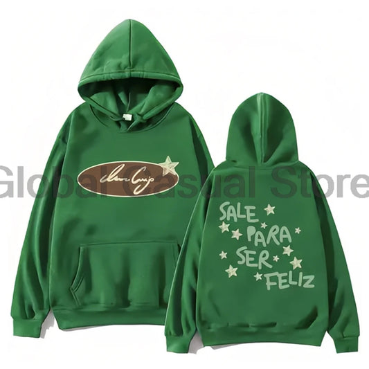 Ivan Cornejo Sale Para Ser Feliz Merch Hoodie 2025 Mirada Tour Long Sleeve Streetwear Women Men Hooded Sweatshirts