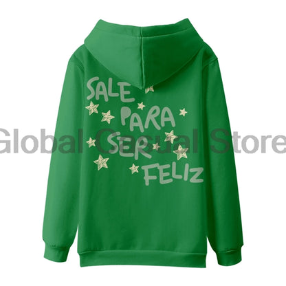 Ivan Cornejo Sale Para Ser Feliz Merch Hoodie 2025 Mirada Tour Long Sleeve Streetwear Women Men Hooded Sweatshirts